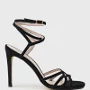Whimsy100 Multi Strap Sandal In Black Suede