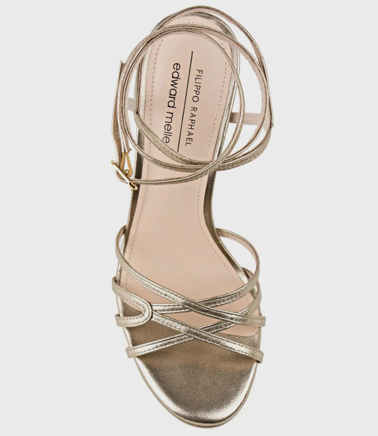 Whimsy100 Multi Strap Sandal In Rosegold