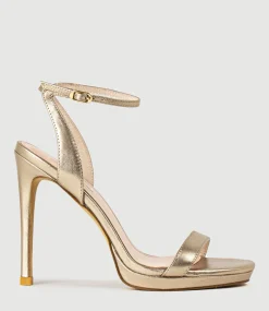 Whisper110 Single Strap Platform Sandal In Rosegold