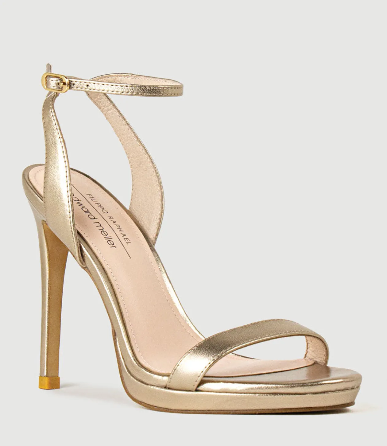 Whisper110 Single Strap Platform Sandal In Rosegold