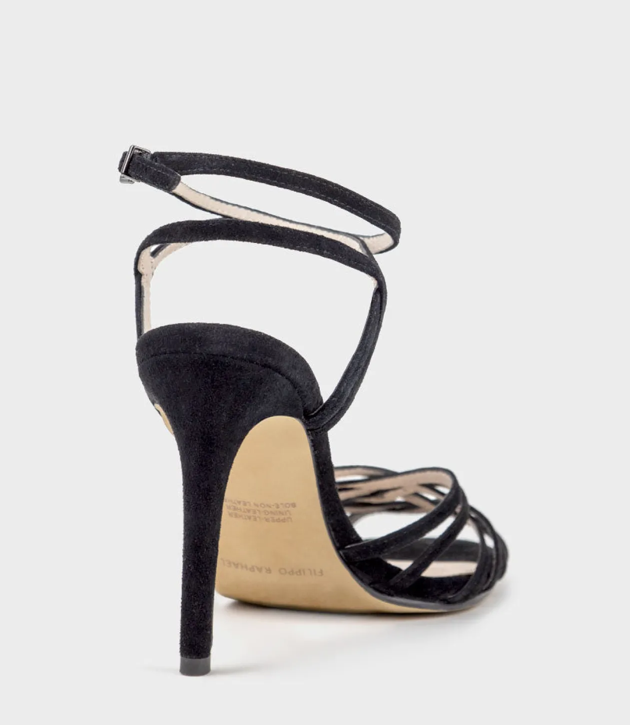 Wilder100 Strappy Sandal In Black Suede