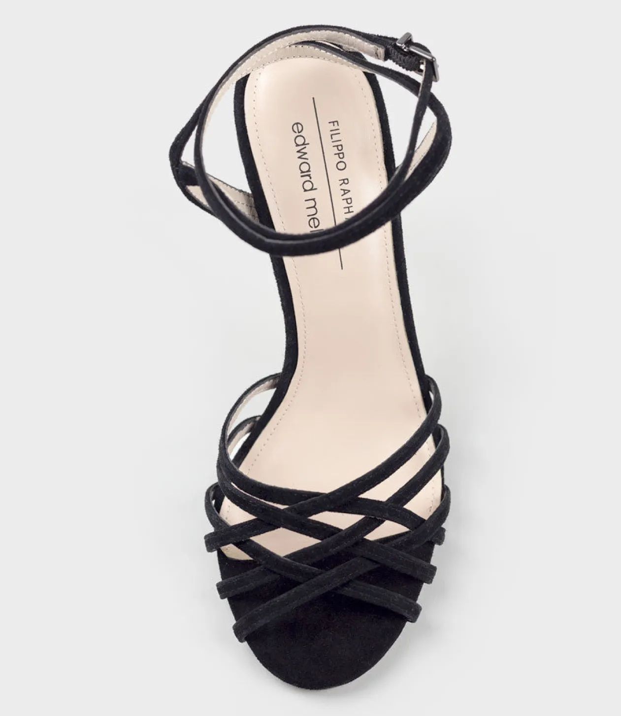 Wilder100 Strappy Sandal In Black Suede
