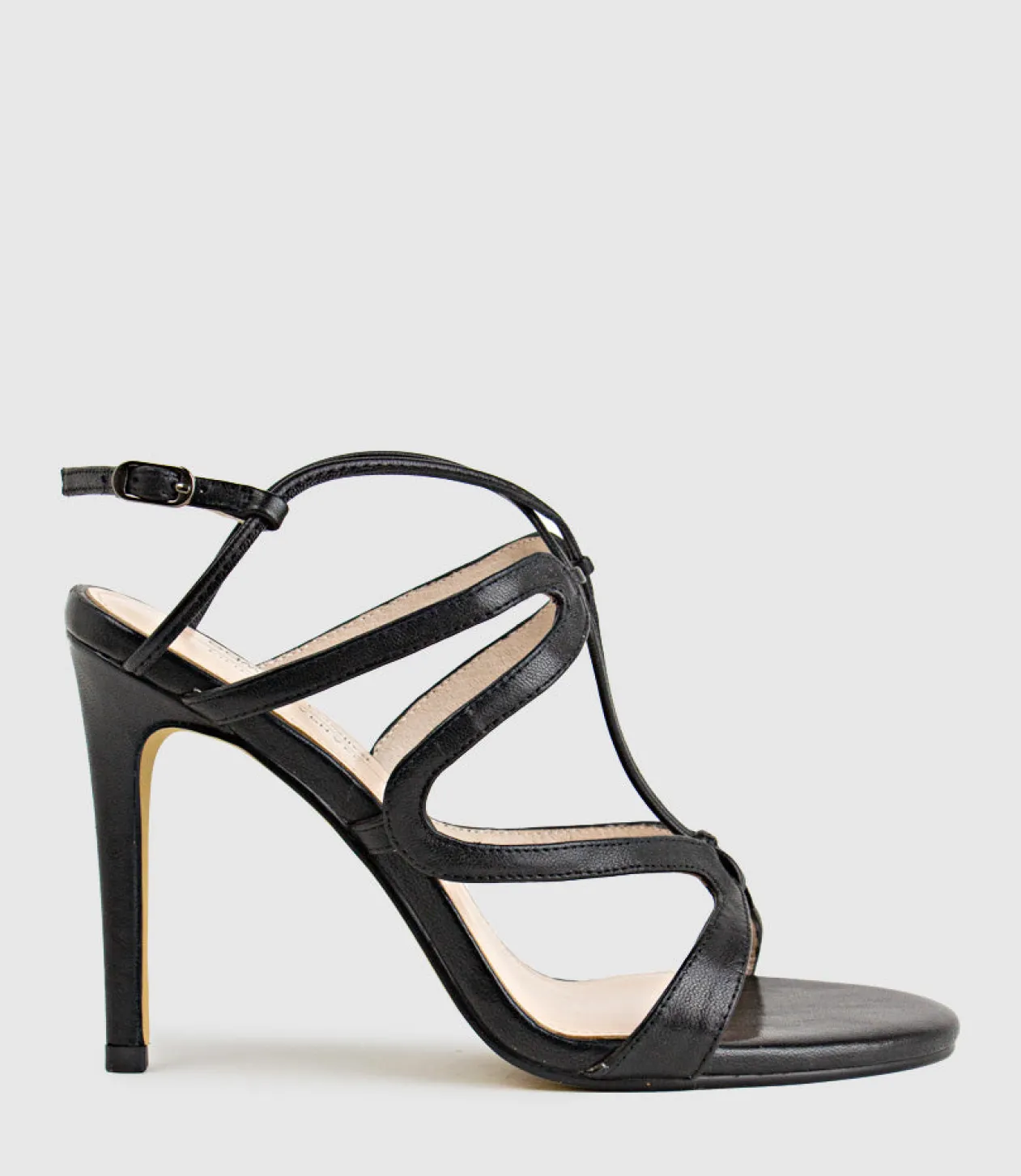 Willow100 Intricate Strap Sandal In Black
