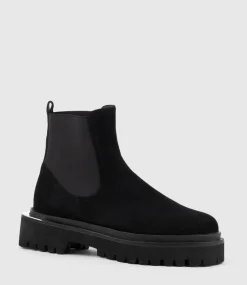 Wilmott Chukka Boot On Eva Sole In Black Suede