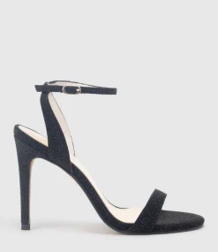 Wisp100 Single Strap Sandal In Black Speckle