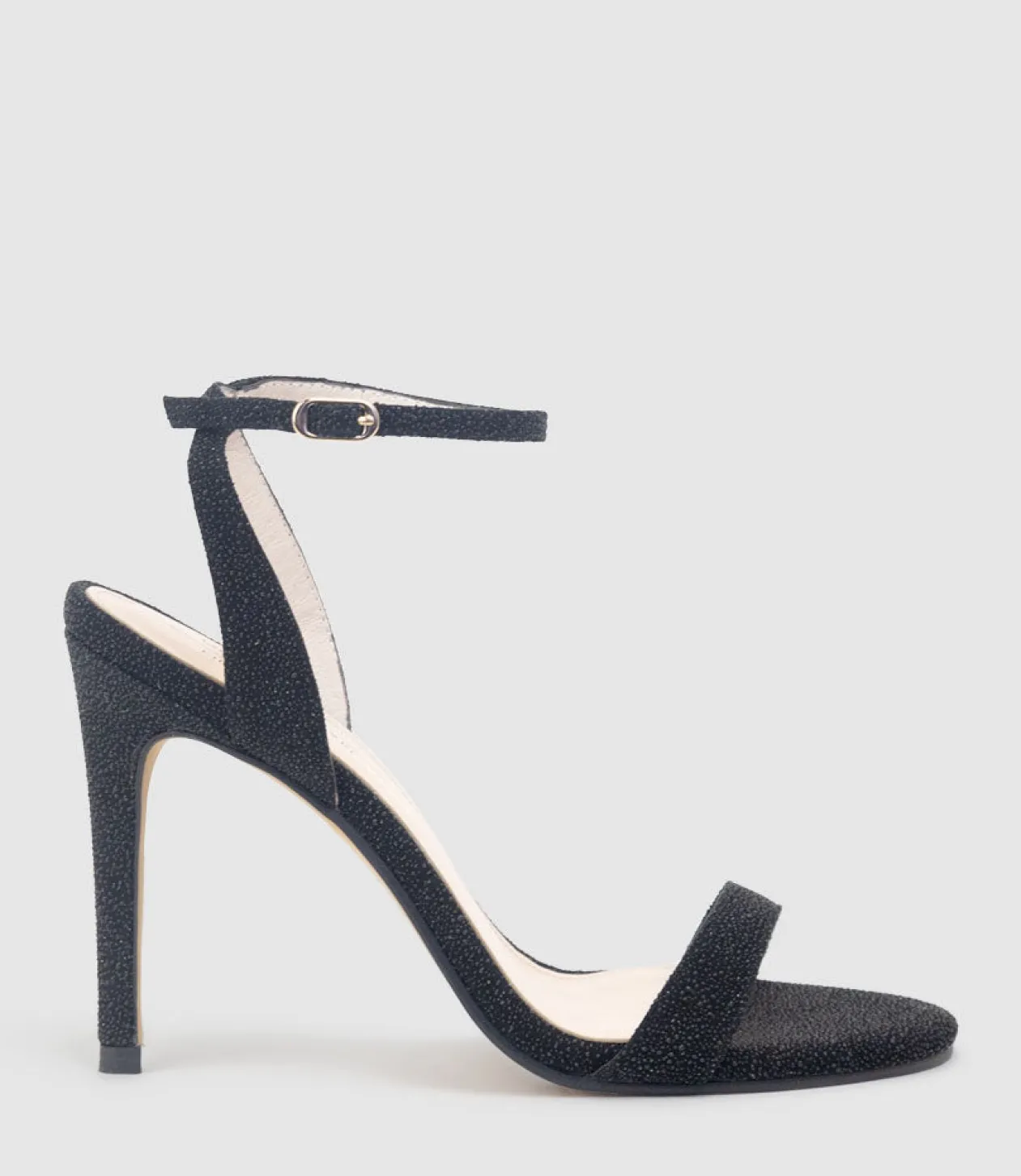 Wisp100 Single Strap Sandal In Black Speckle