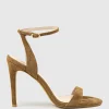 Wisp100 Single Strap Sandal In Tawny Suede