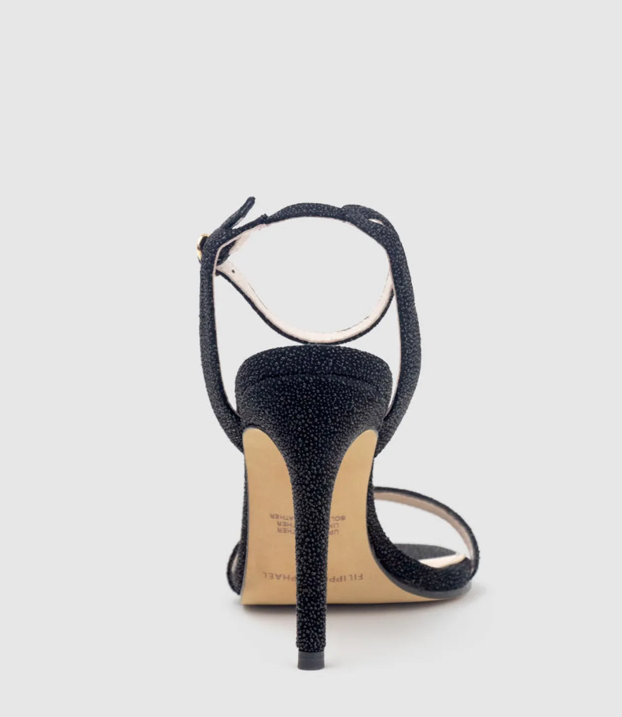 Wisp100 Single Strap Sandal In Black Speckle
