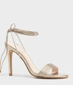 Wisteria100 Ankle Tie Sandal In Rosegold