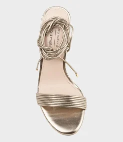 Wisteria100 Ankle Tie Sandal In Rosegold