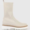 Worsley Stretch Ankle Boot On Unit In Beige