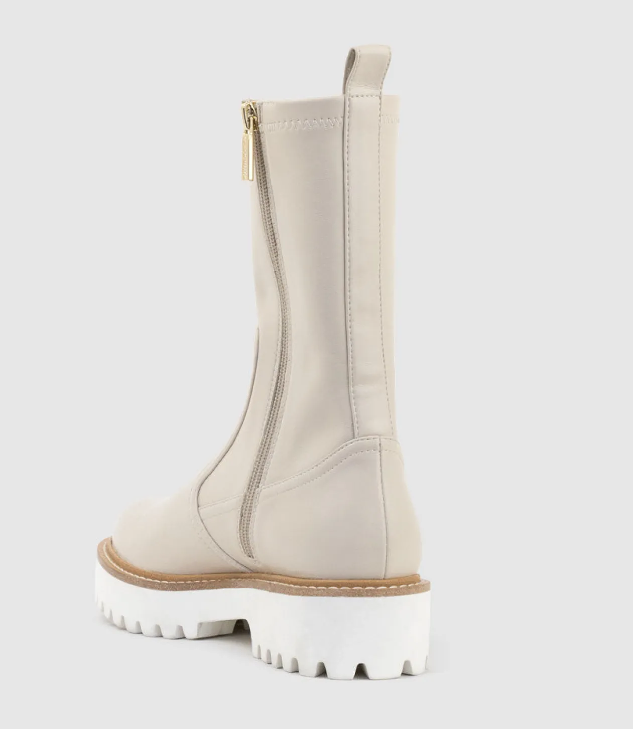 Worsley Stretch Ankle Boot On Unit In Beige