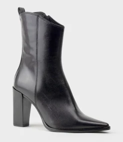 Xena Western Ankle Boot In Black