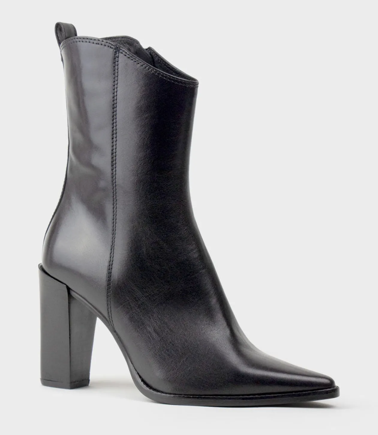 Xena Western Ankle Boot In Black
