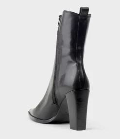 Xena Western Ankle Boot In Black
