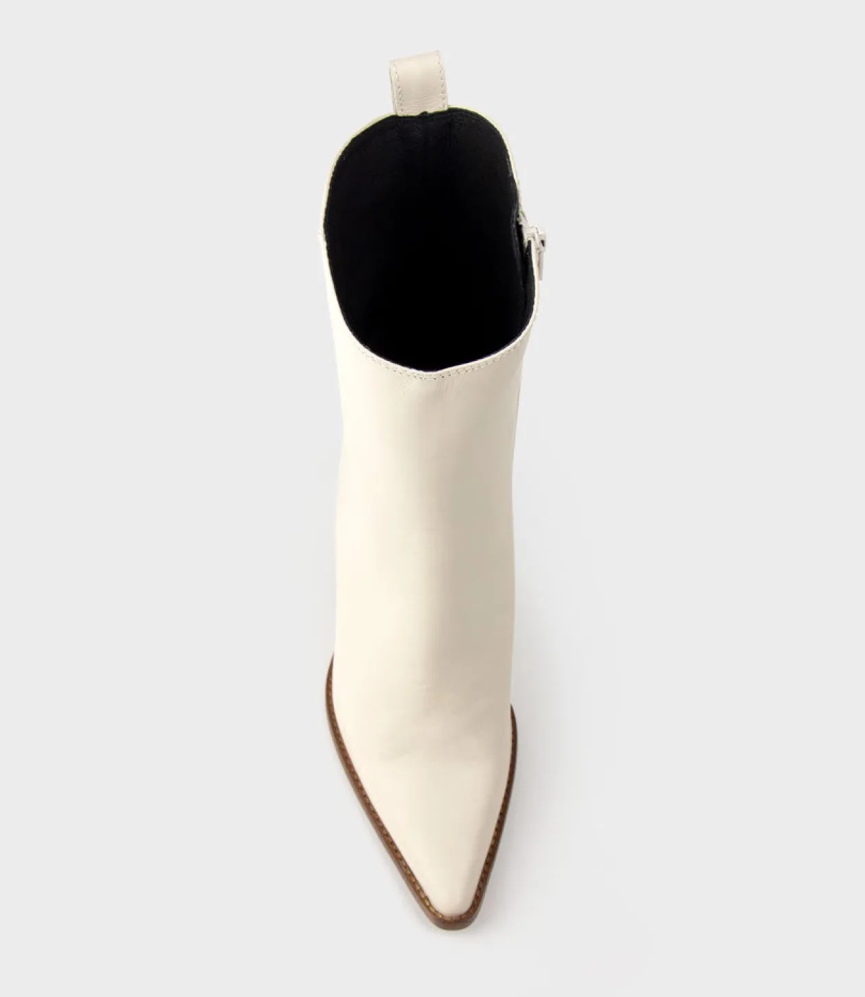 Xena Western Ankle Boot In Ivory