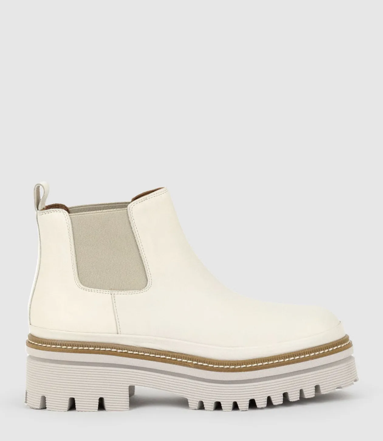 Yael Lug Sole Boot In Offwhite