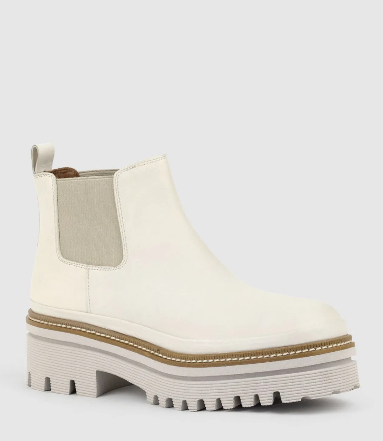 Yael Lug Sole Boot In Offwhite