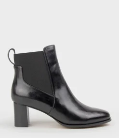 Zappa60 Block Heel Elastic Back Boot In Black