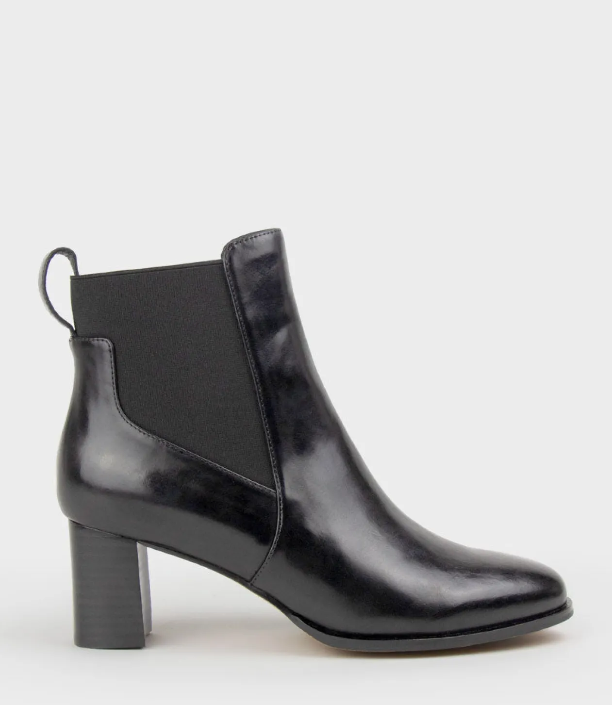 Zappa60 Block Heel Elastic Back Boot In Black