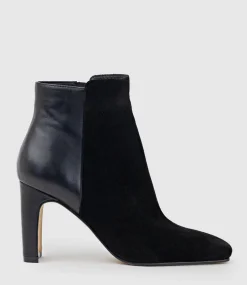 Zara85 Half And Half Ankle Boot In Black