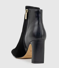 Zara85 Half And Half Ankle Boot In Black