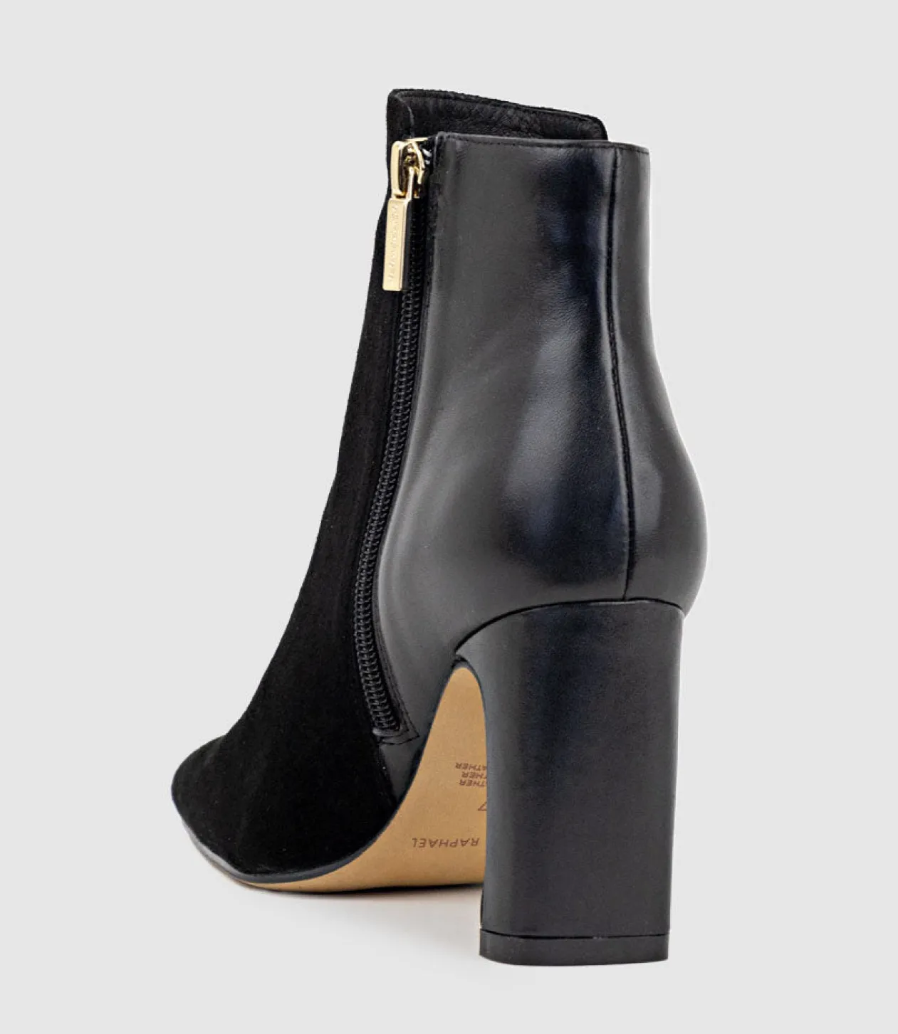 Zara85 Half And Half Ankle Boot In Black