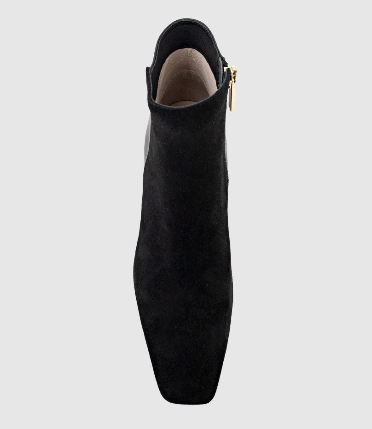Zara85 Half And Half Ankle Boot In Black