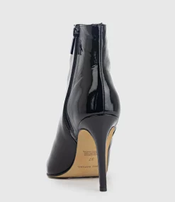 Zelia100 Stiletto Ankle Boot In Black Patent