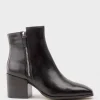 Zenos75 Twin Zip Ankle Boot In Black