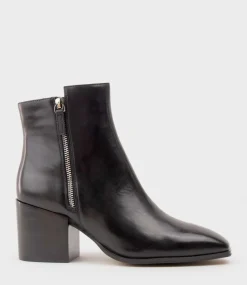 Zenos75 Twin Zip Ankle Boot In Black