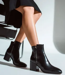 Zenos75 Twin Zip Ankle Boot In Black