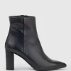 Zim70 Pointed Ankle Boot In Black
