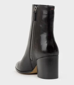 Ziya75 Block Heel Ankle Boot In Black